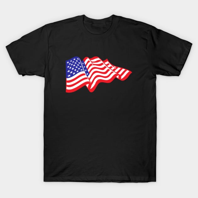 American Flag T-Shirt by graphicganga